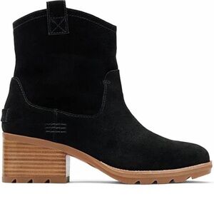 Sorel Cate waterproof Black Suede Heeled Boots